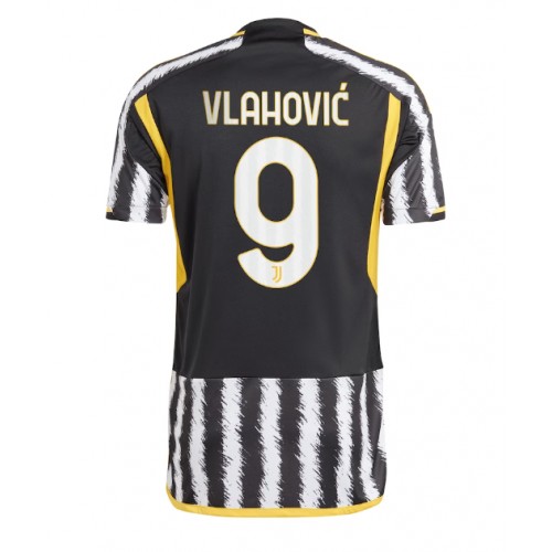 Pánský Fotbalový dres Juventus Dusan Vlahovic #9 2023-24 Domácí Krátký Rukáv